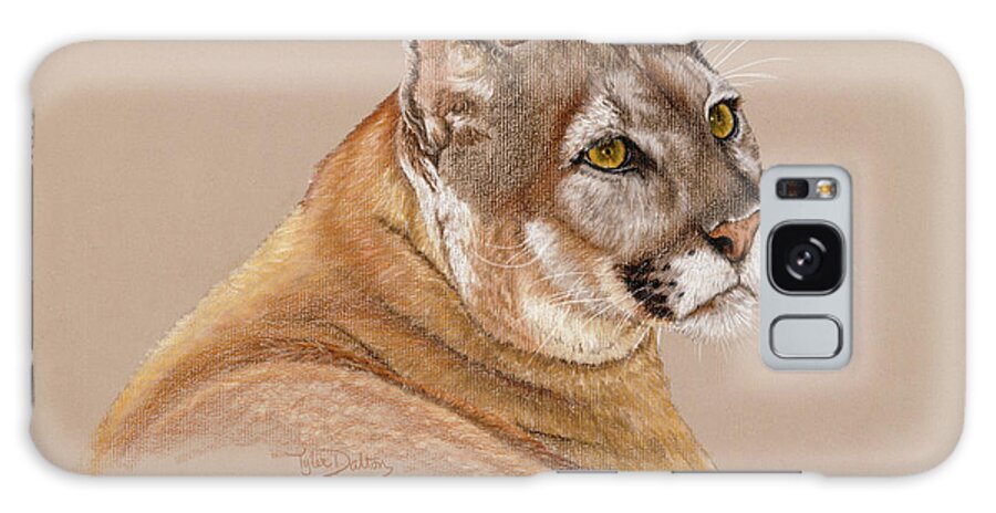 Cougar Galaxy Case featuring the painting Cougar by Barbara Keith