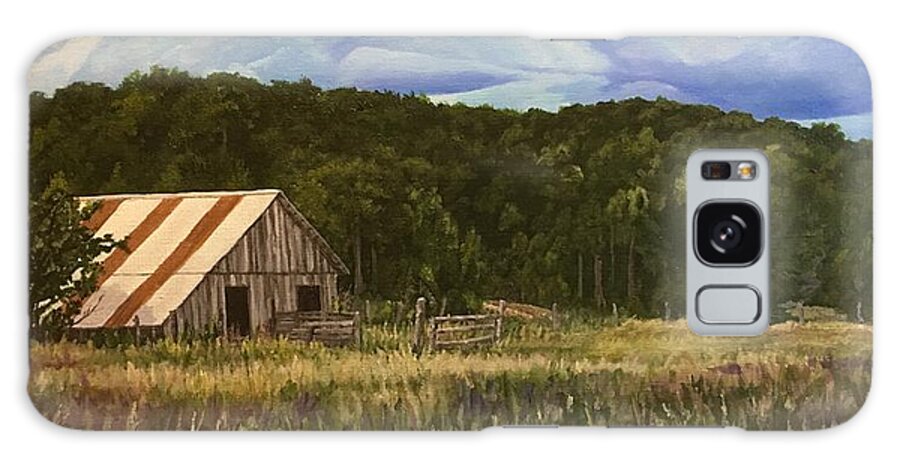 Barn Galaxy Case featuring the painting Country Americana by Wendy Shoults