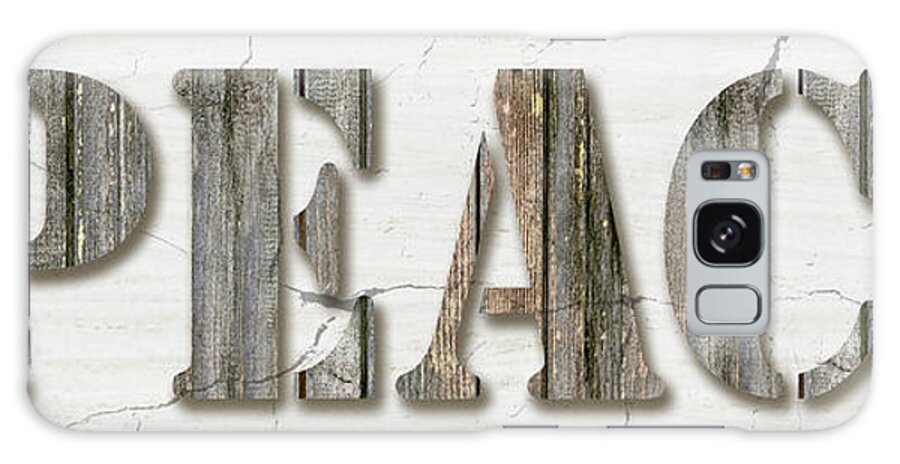 Country Wood Sign Galaxy Case featuring the mixed media Country Wood Sign V3 1 by Lightboxjournal