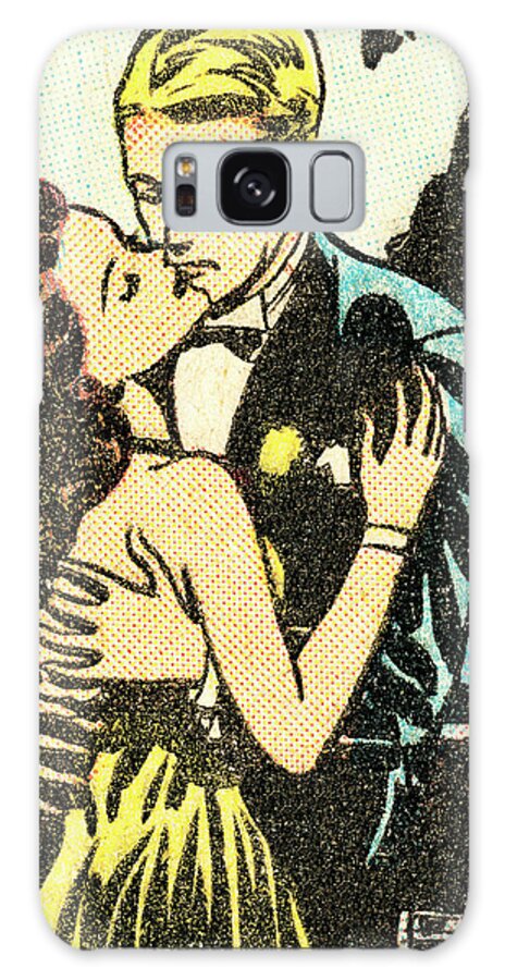 Admire Galaxy Case featuring the drawing Couple at a formal dance by CSA Images