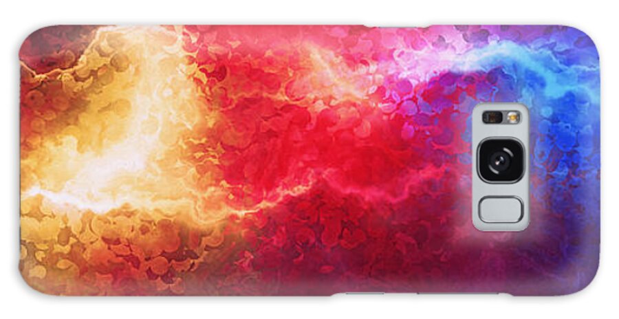 Abstract Art Galaxy Case featuring the painting Creation - Abstract Art by Jaison Cianelli