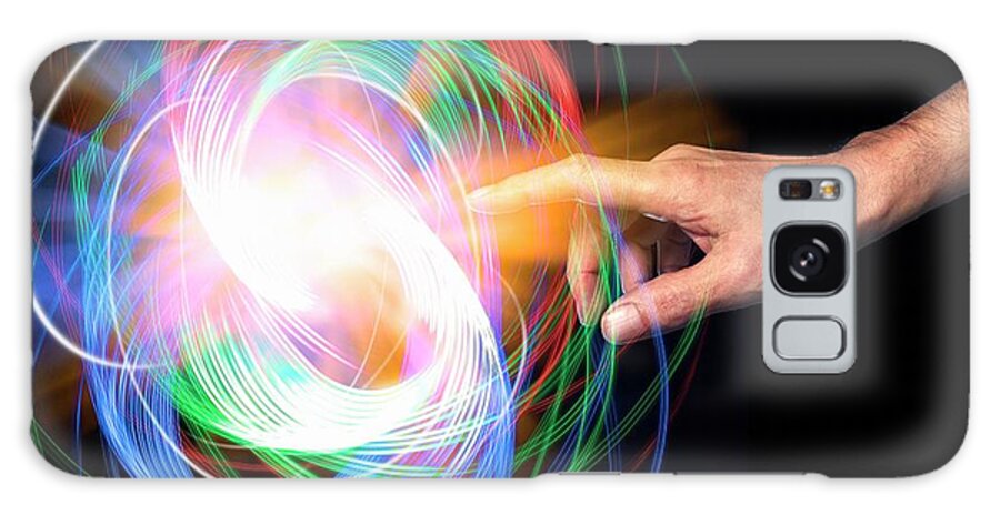Particle Galaxy Case featuring the photograph Creation Of Fundamental Particles by Victor De Schwanberg/science Photo Library