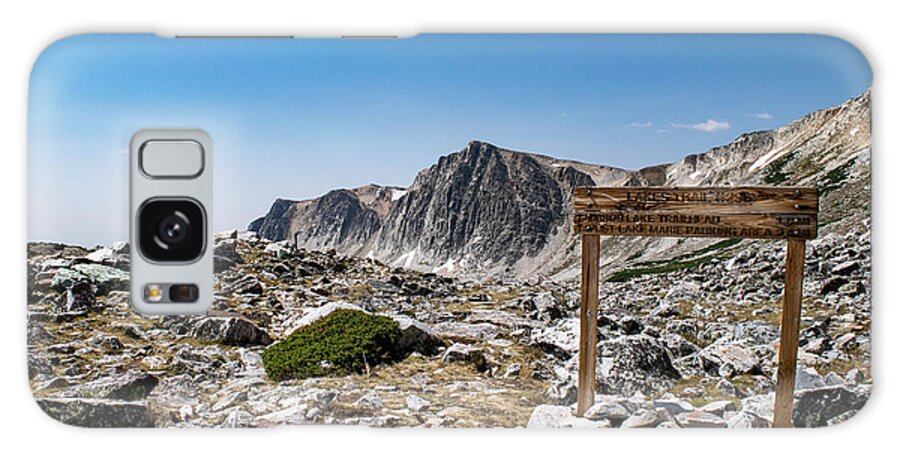 Landscape Galaxy Case featuring the photograph Crossroads at Medicine Bow Peak by Nicole Lloyd