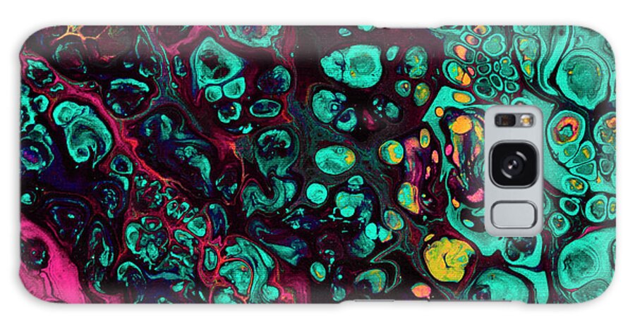 Fluid Galaxy Case featuring the mixed media Crunchberries by Jennifer Walsh