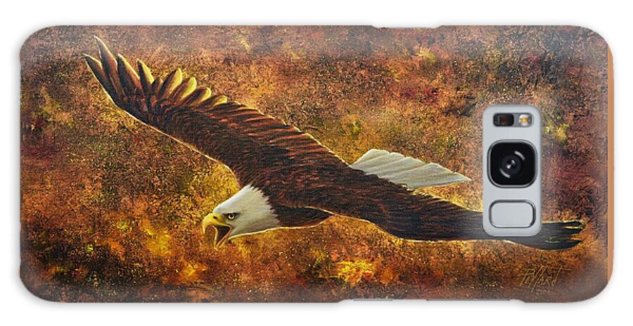 Eagle Galaxy Case featuring the painting Cry of the heart by Lynne Pittard