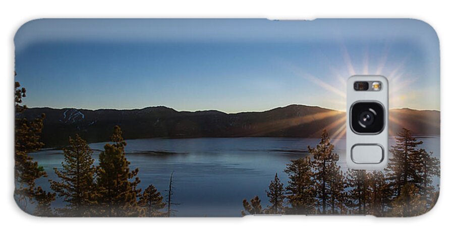 Tahoe Galaxy Case featuring the photograph Crystal Bay Sunrise by Robin Valentine