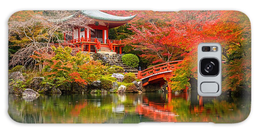 Beauty Galaxy Case featuring the photograph Daigo-ji Temple With Colorful Maple by Patryk Kosmider