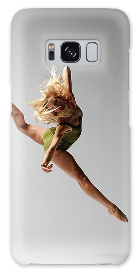 Shadow Galaxy Case featuring the photograph Dancer In Green Leotard by Copyright Christopher Peddecord 2009