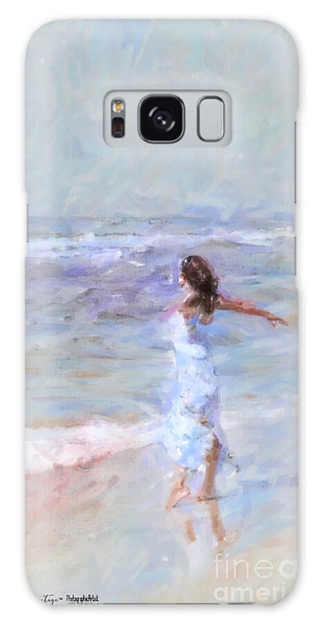 Impressionist Galaxy Case featuring the painting Dancing on the sand by Chris Armytage