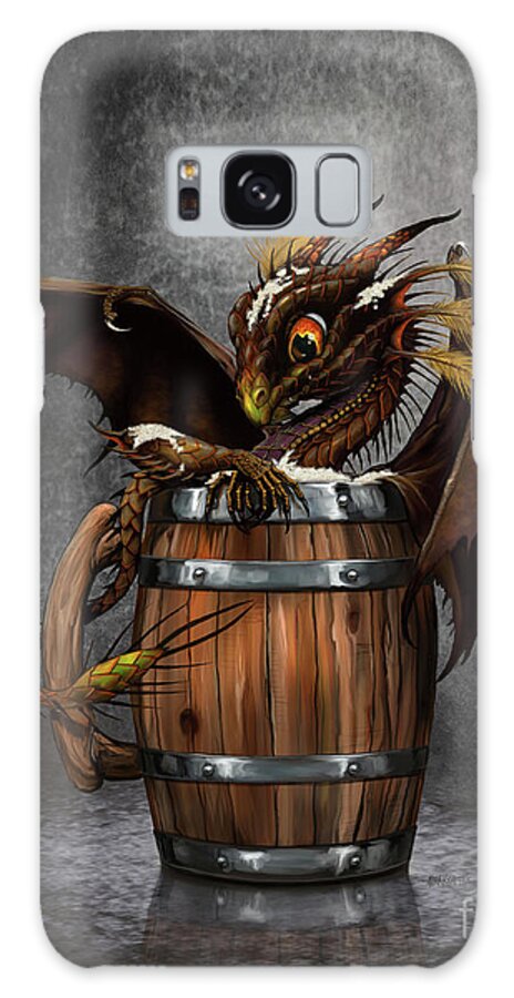 Dark Galaxy Case featuring the digital art Dark Beer Dragon by Stanley Morrison