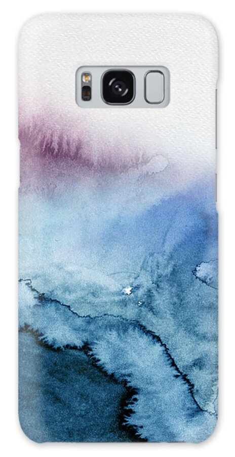 Landscape Galaxy Case featuring the painting Dark Green Watercolor by Naxart Studio