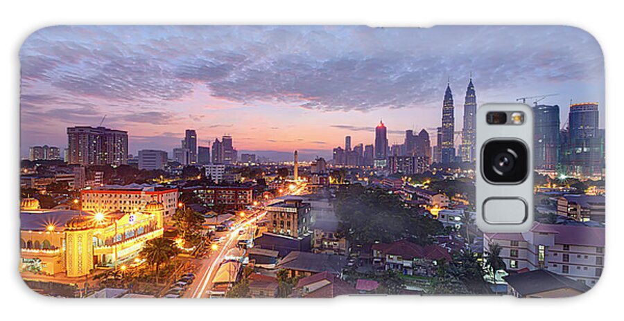 Dawn Galaxy Case featuring the photograph Dawn In Kuala Lumpur by Tuah Roslan