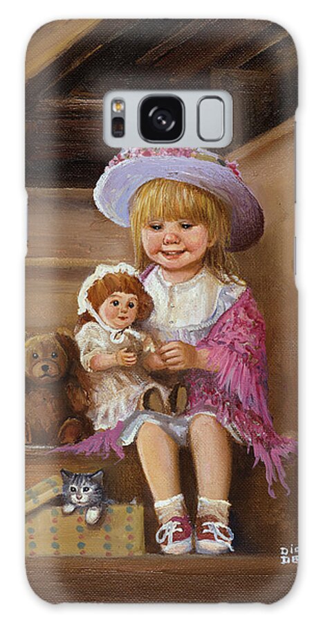 Little Girl Galaxy Case featuring the painting Dd_143 by Dianne Dengel