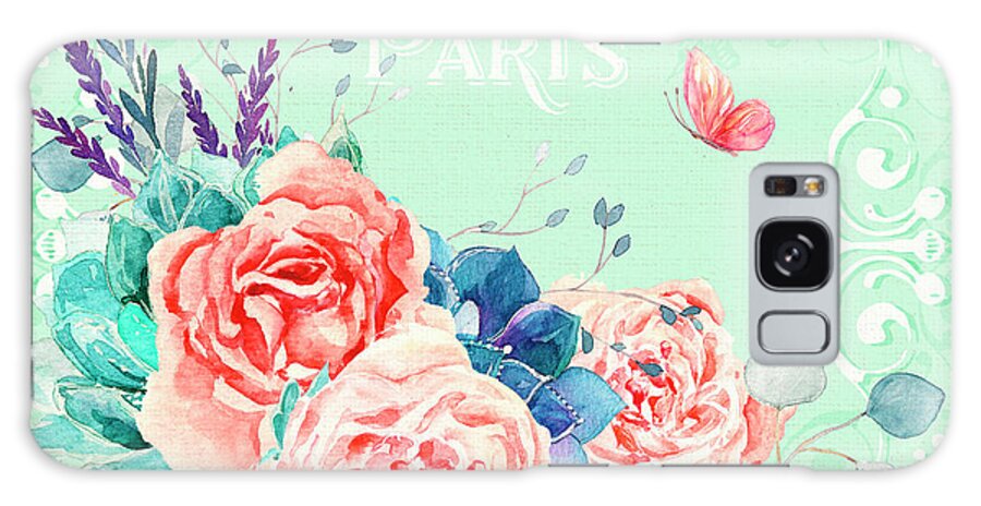 Delicate Flowers I Galaxy Case featuring the painting Delicate Flowers I by Irina Trzaskos Studio