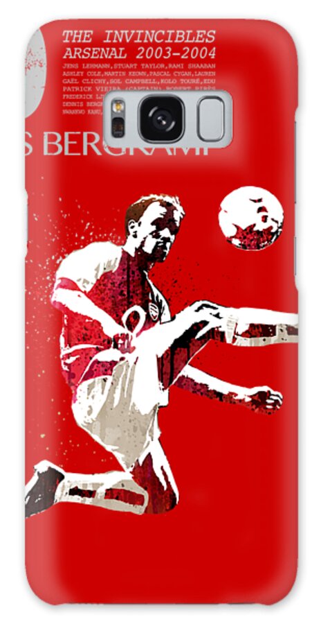 World Cup Galaxy Case featuring the painting Dennis Bergkamp - invincibles arsenal by Art Popop