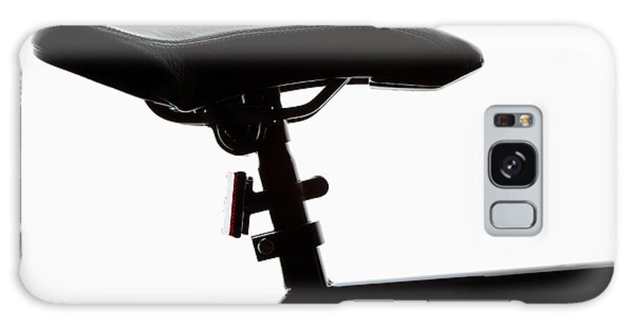 Bicycle Seat Galaxy Case featuring the photograph Detail Of A Bicycle Seat, Back Lit by Epoxydude
