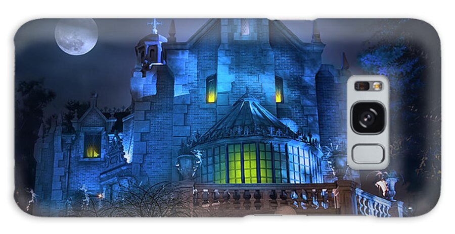 Magic Kingdom Galaxy Case featuring the photograph Disney World's Haunted Mansion by Mark Andrew Thomas