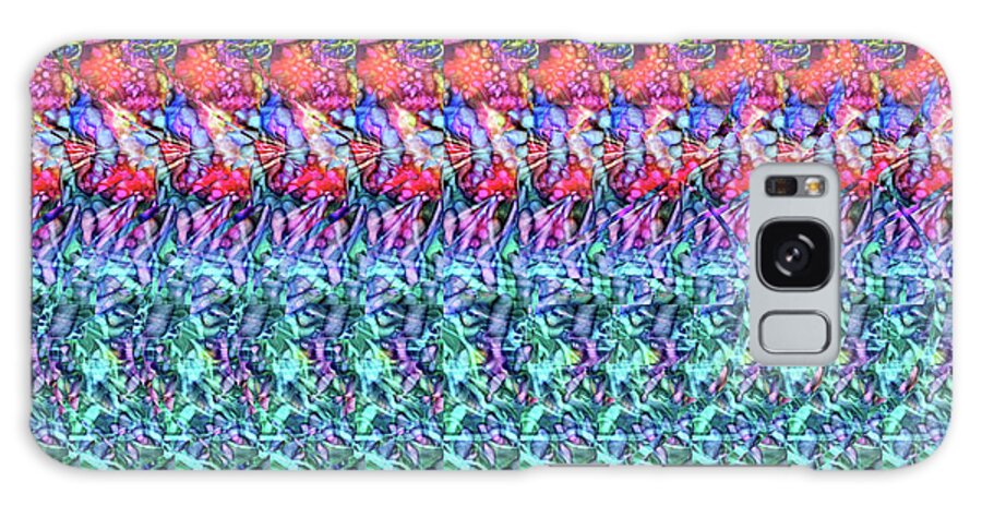 Autostereogram Galaxy Case featuring the digital art DNA Autostereogram Qualias Reef 4 by Russell Kightley