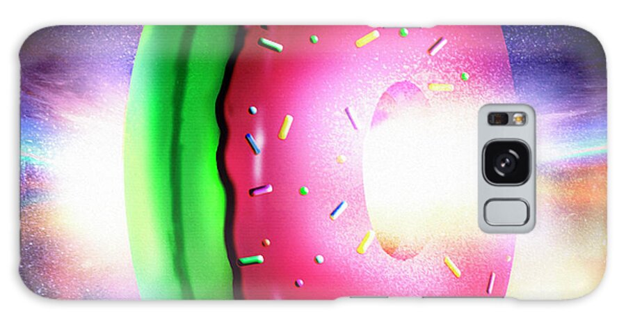 Doughnut Portal Galaxy Case featuring the digital art Doughnut Portal by Ali Chris