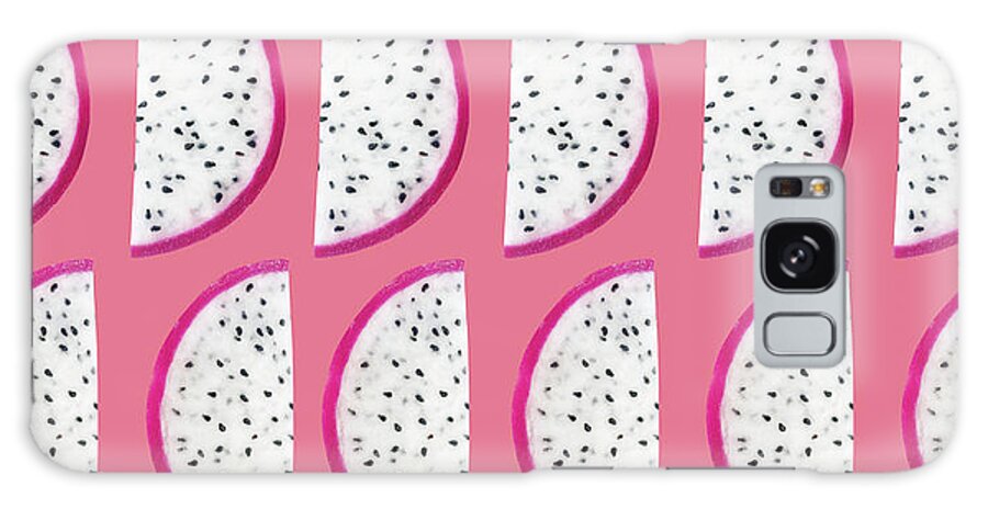 Color Galaxy Case featuring the digital art Dragon Fruit Summer Vibes Pattern #2 #fruity #decor #art by Anitas and Bellas Art