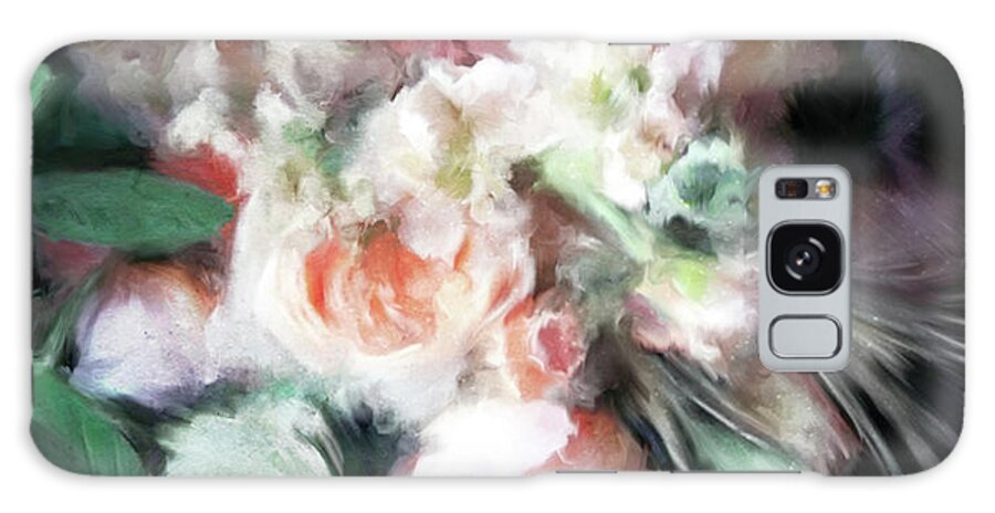 Dutch Revival Floral Galaxy Case featuring the painting Dutch Revival Floral by Katrina Jones