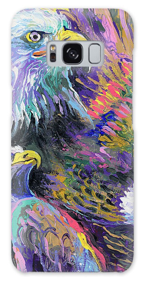 Bald Eagle Galaxy Case featuring the painting Eagle by Richard Wallich