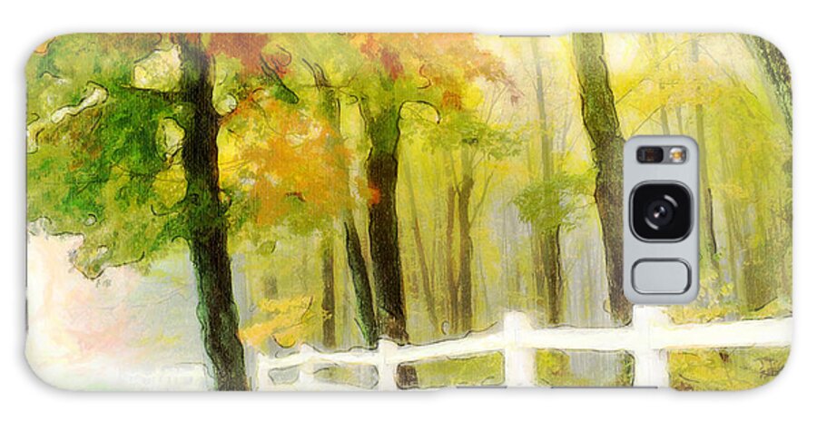 Autumn Galaxy Case featuring the digital art Early Autumn morning by Chris Armytage