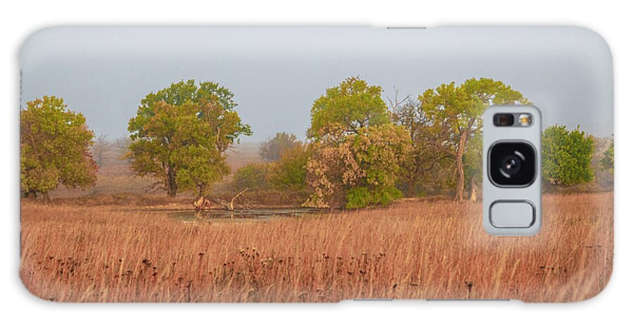 Agua Galaxy Case featuring the photograph Early Morning Fog In The Flint Hills by Michael Scheufler