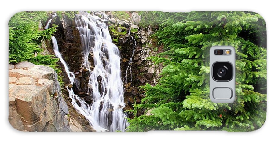 Scenics Galaxy Case featuring the photograph Edith Creek Falls In Mt. Rainier by Design Pics / Craig Tuttle
