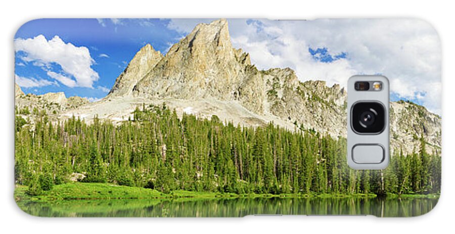 Alice Lake Galaxy Case featuring the photograph El Capitan, Sawtooth Wilderness, Idaho by Anna Gorin