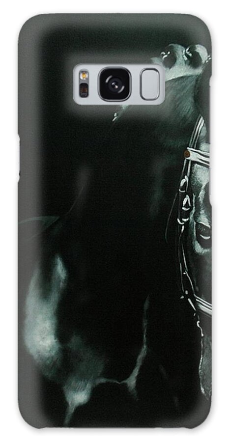 Horse Galaxy Case featuring the painting Elegance by Jean Yves Crispo