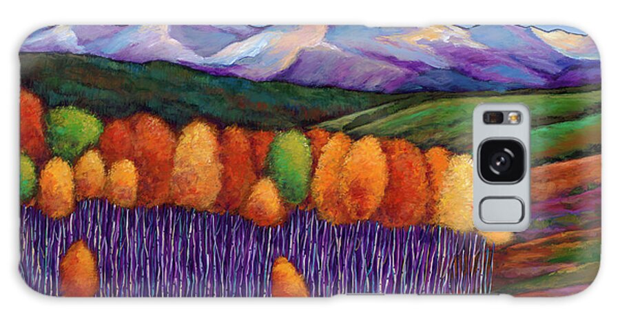 Aspen Trees Galaxy Case featuring the painting Elysian by Johnathan Harris
