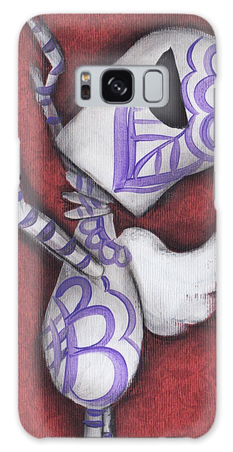Day Of The Dead Galaxy Case featuring the painting Embracing by Abril Andrade