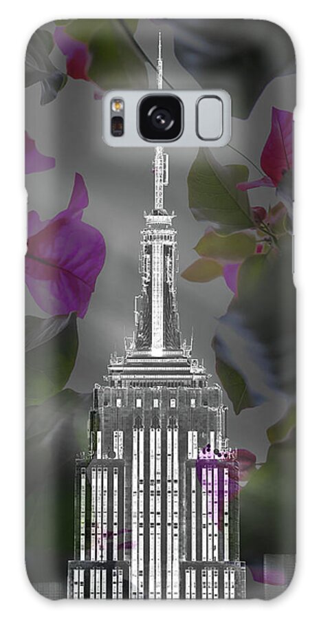 Empire State Building Galaxy Case featuring the photograph Empire Floral by Az Jackson