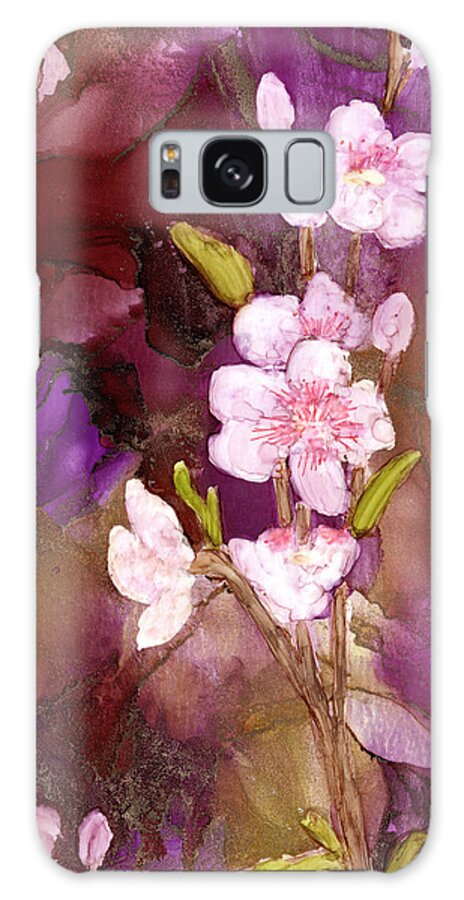 Plum Blossom Galaxy Case featuring the painting Enchanted by Charlene Fuhrman-Schulz