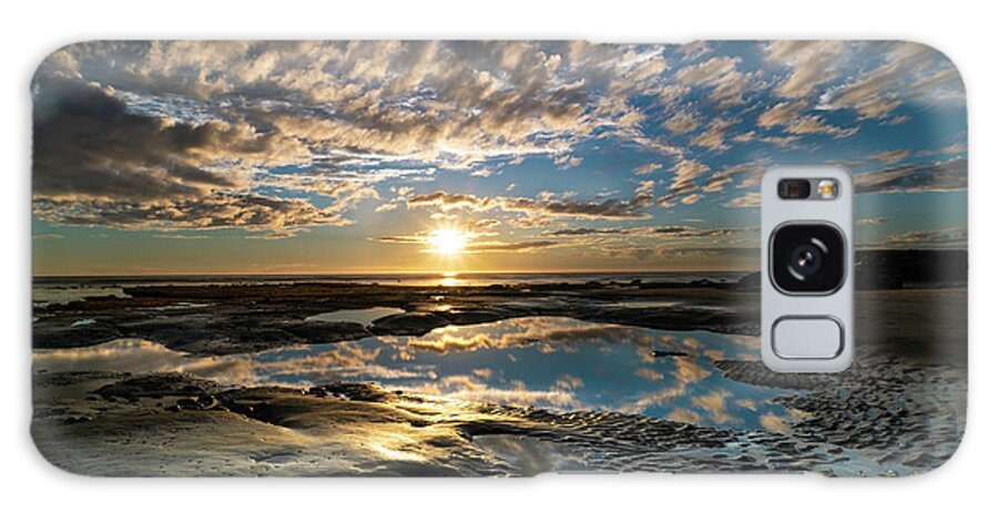 Ocean Galaxy Case featuring the photograph Encinitas Sunset Landscape Format by Larry Marshall