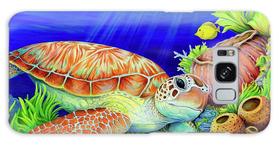 Escape To Molokini Galaxy Case featuring the painting Escape To Molokini by Tim Marsh