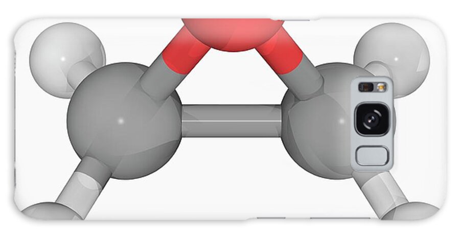 Material Galaxy Case featuring the digital art Ethylene Oxide Molecule by Laguna Design