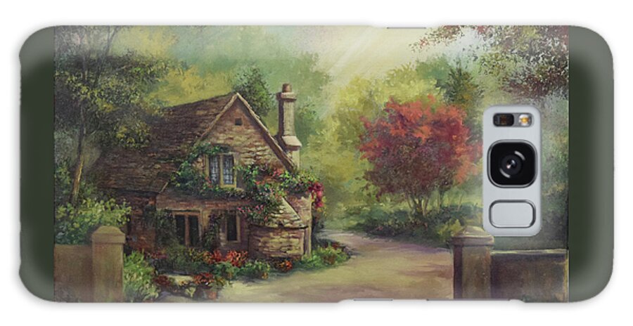 European Cottage Galaxy Case featuring the painting European Cottage I by Lynne Pittard