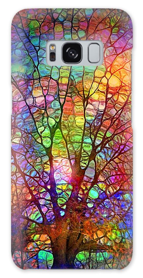 Tree Galaxy Case featuring the digital art Even the Tree is Glass on the Inside by Tara Turner