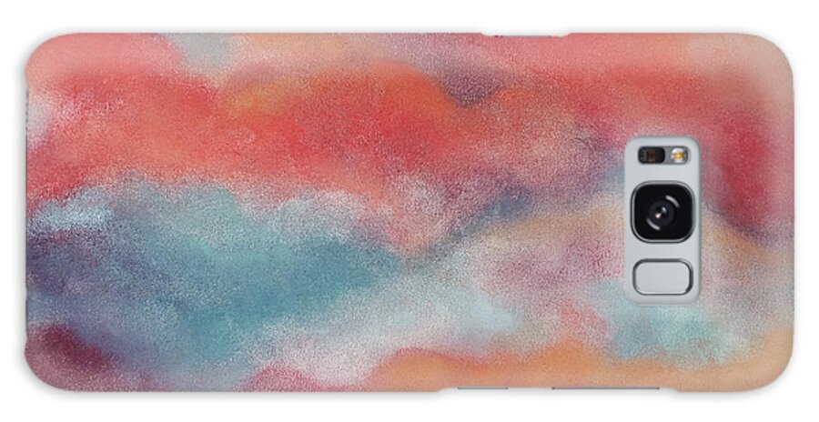 Clouds Galaxy Case featuring the pastel Evening Clouds by Marie-Claire Dole