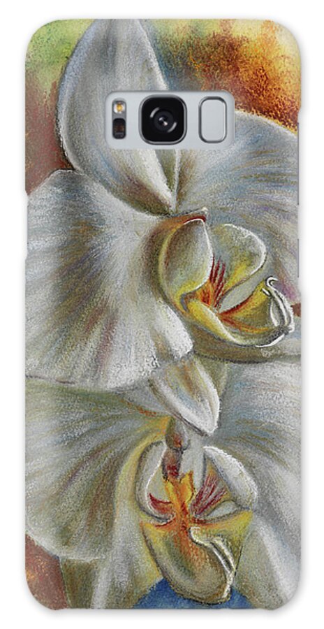 Evening Orchid Galaxy Case featuring the painting Evening Orchid by Barbara Keith