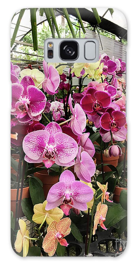 Orchid Flower Galaxy Case featuring the photograph Beautiful Exotic Orchid Artwork 06 by Carlos Diaz