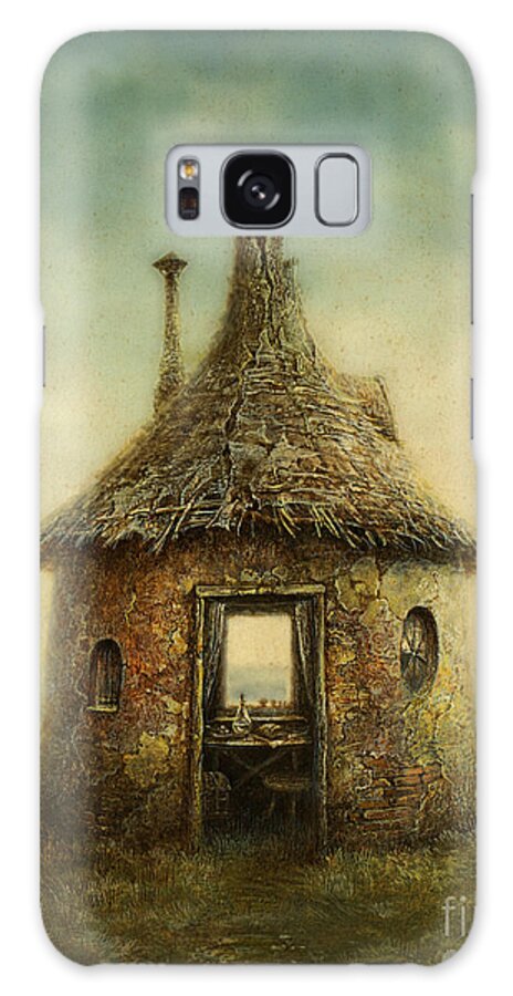 Small Galaxy Case featuring the digital art Fairy Tale House Painted With Acrylic by Slava Gerj