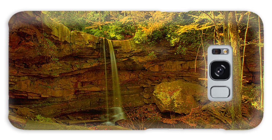 Cucumber Galaxy Case featuring the photograph Fall Foliage A Cucumber Falls Canyon by Adam Jewell