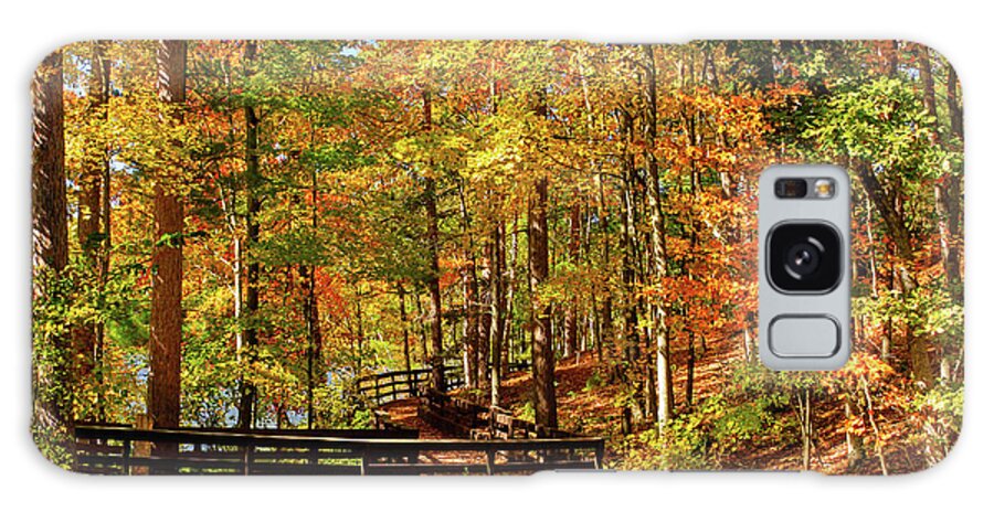 Autumn Colors Galaxy Case featuring the photograph Fall Hike at Mirror Lake by Dawn Richards