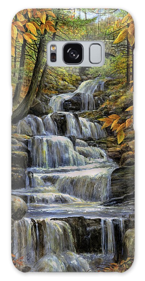 Falling Water Galaxy Case featuring the painting Falling Water by John Morrow