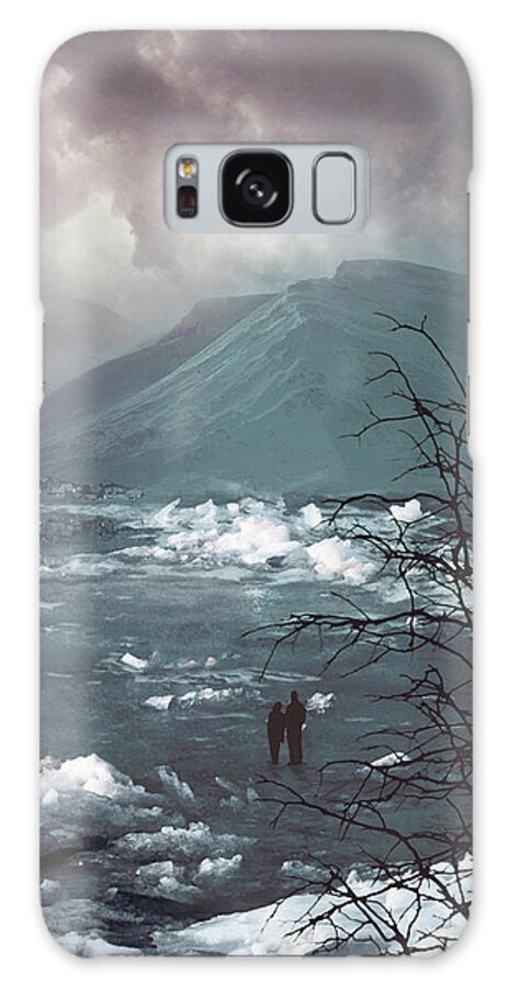 Snow Galaxy Case featuring the digital art Far Away From Home by Cambion Art