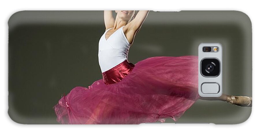 Ballet Dancer Galaxy Case featuring the photograph Female Ballet Dancer Jumping by Tetra Images - Erik Isakson