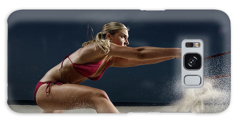 Human Arm Galaxy Case featuring the photograph Female Beach Volleyball by Patrik Giardino
